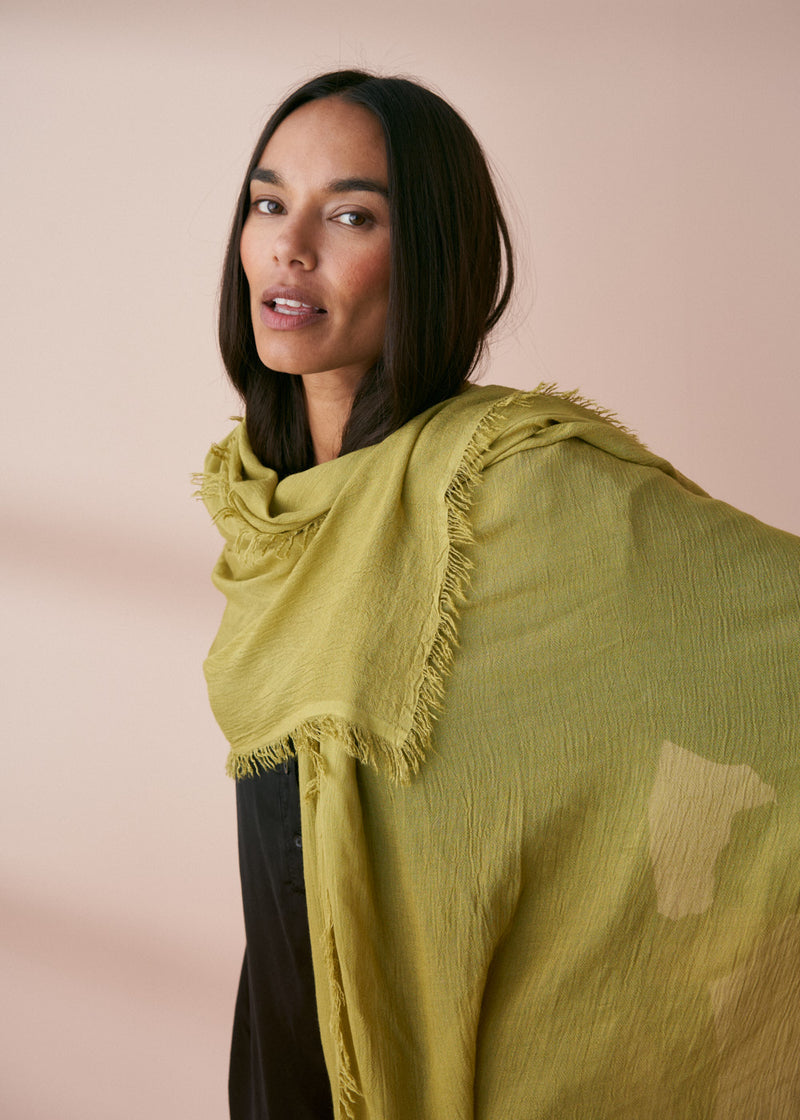 MALINA BAMBOO SCARF - OLIVE