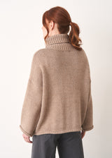 Stone roll neck jumper