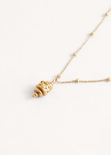 Gold swivel necklace pendant