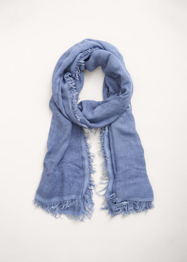 Soft blue bamboo scarf