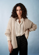 Soft oatmeal chunky cardigan