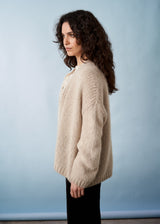 Soft oatmeal chunky cardigan