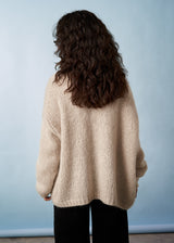 Soft oatmeal chunky cardigan