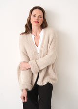 Soft oatmeal chunky cardigan