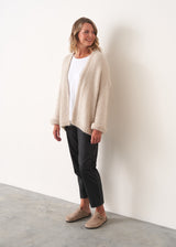 Soft oatmeal chunky cardigan