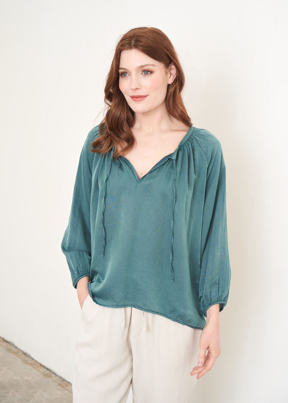 Eva Silk Mix Top | Tops & Blouses | BUSBY & FOX