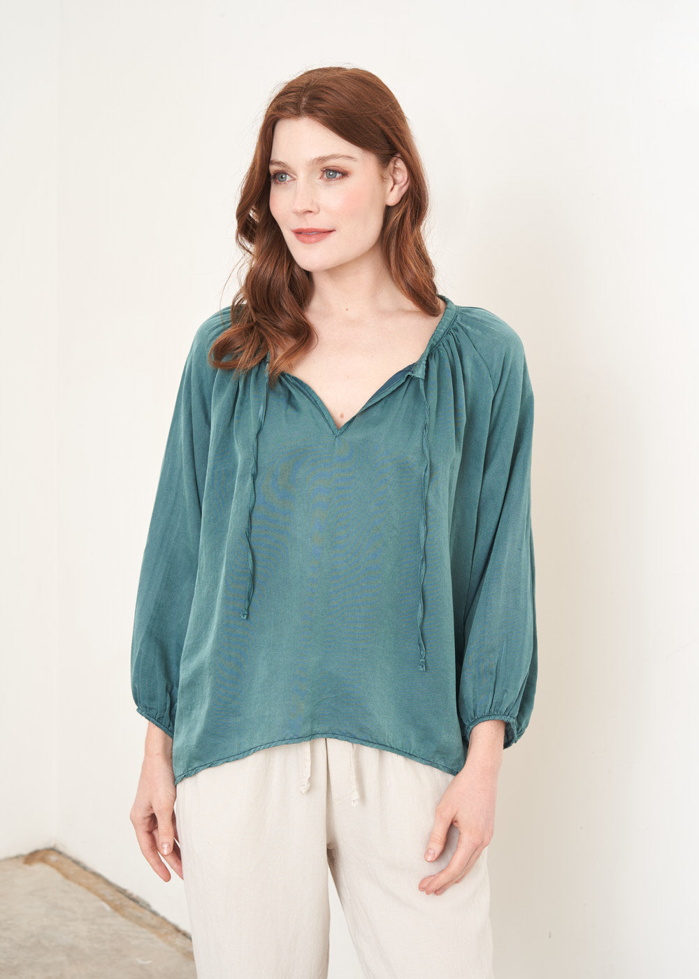 Eva Silk Mix Top | Tops & Blouses | BUSBY & FOX