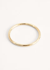 Simple gold bangle bracelet