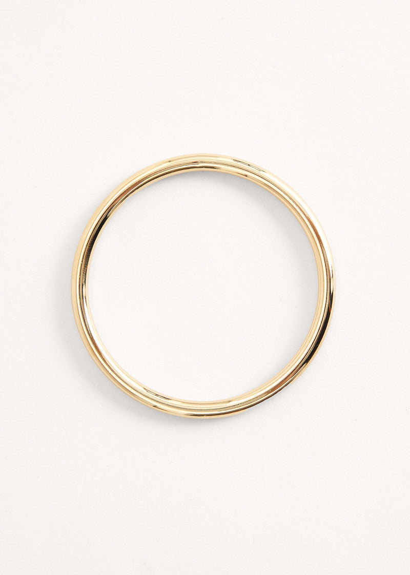 Simple gold bangle bracelet