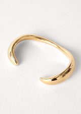 Gold abstract shape bangle