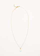 Gold chain necklace with pearl 