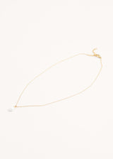 Gold chain necklace with pearl 