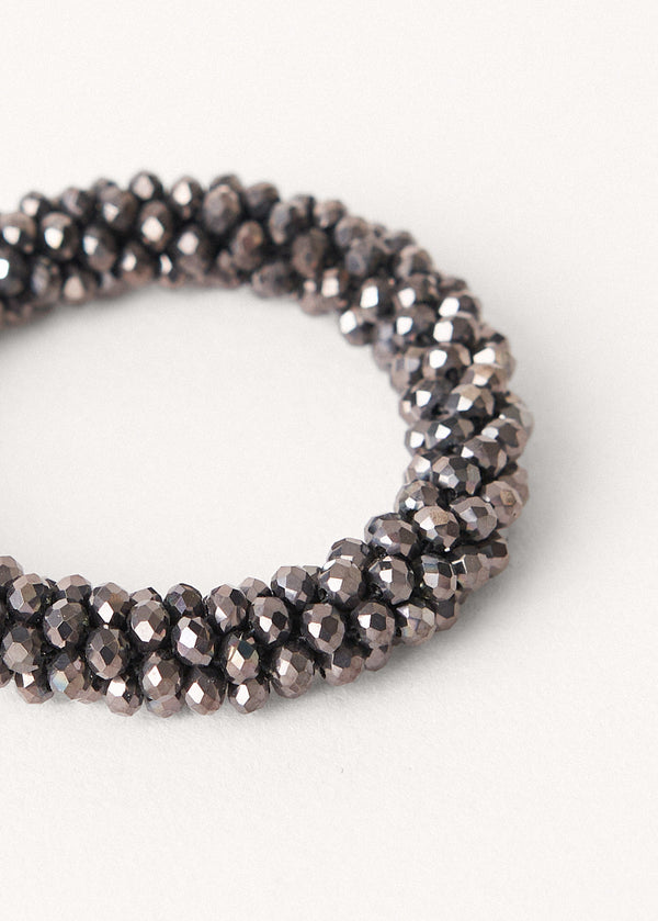 Dark grey crystal bracelets