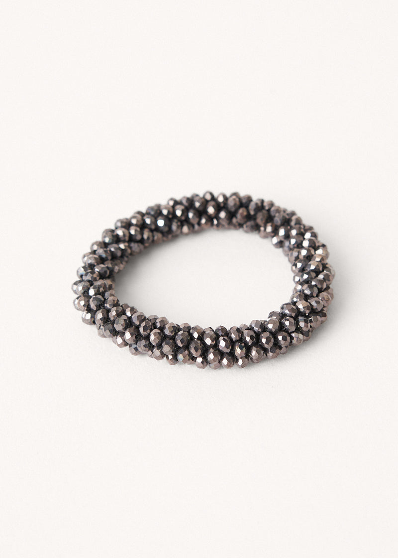 INES CRYSTAL BRACELET - CHARCOAL