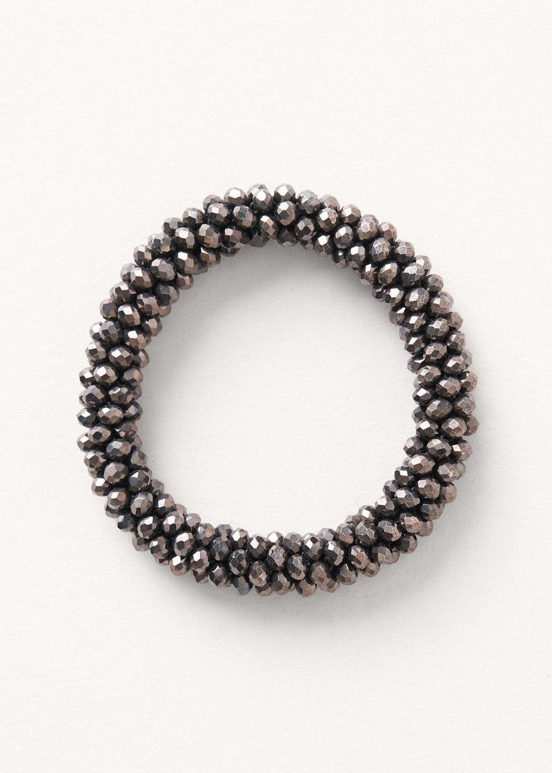 Dark grey crystal bracelets