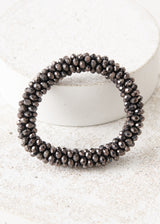 Dark grey crystal bracelets