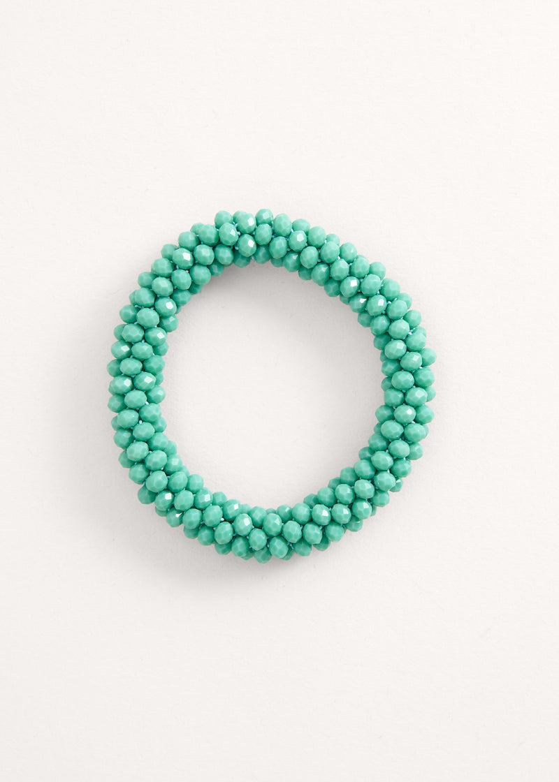 Bright emerald crystal bracelet