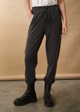 Dark grey jersey jogging bottoms