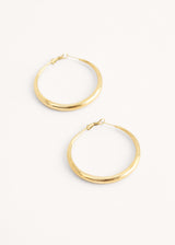 Gold hoop earrings