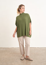 Green high neck jumper