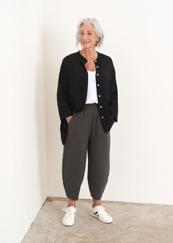 Grey jersey trousers