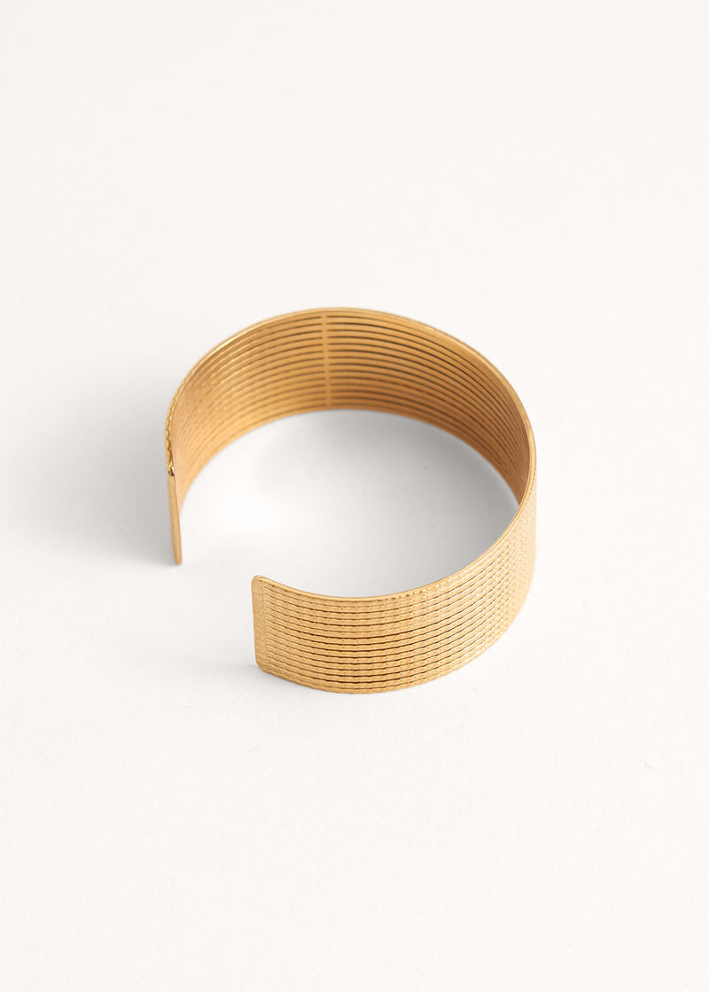 Gold chunky bangle