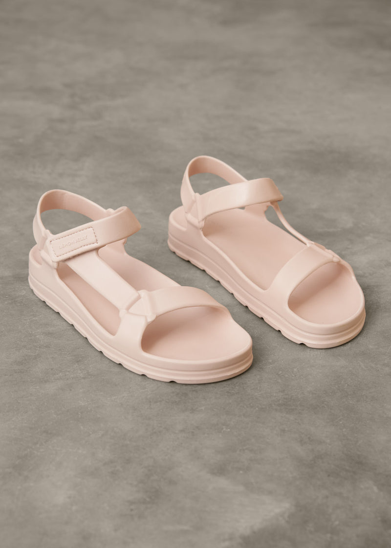 Greige light t-bar sandals