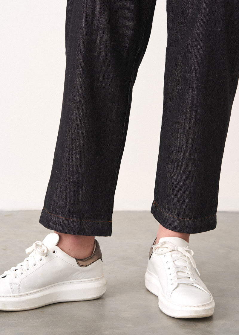 Dark grey chambray trousers