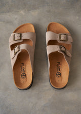 Suede texture strap sandals