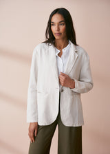 Light oatmeal blazer jacket