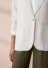 Light oatmeal blazer jacket