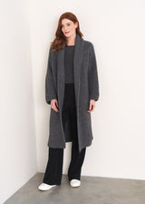 Dark grey long cardigan