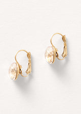 SOFYA GOLD GILDED CRYSTAL DROP EARRINGS - BLUSH