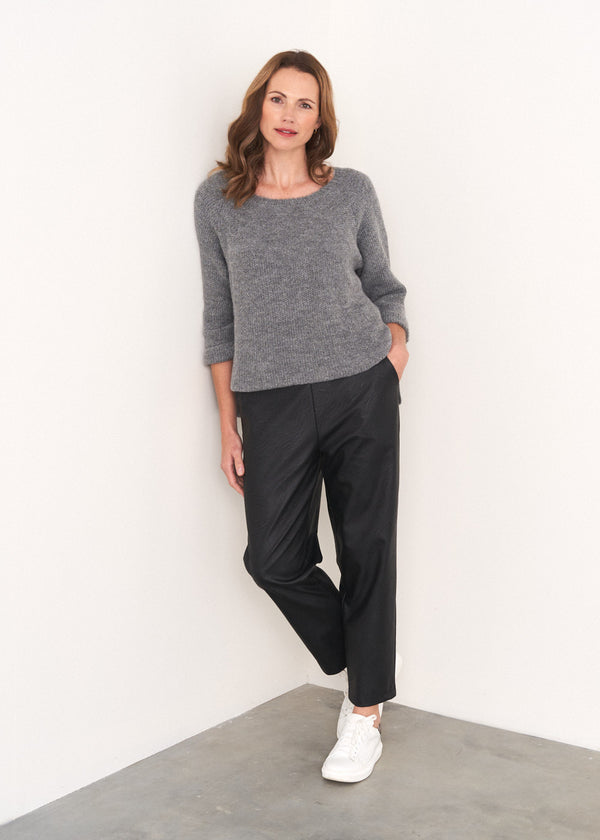 Grey soft boxy sweater