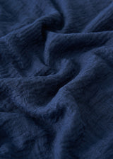 Dark navy blue raw edge scarf