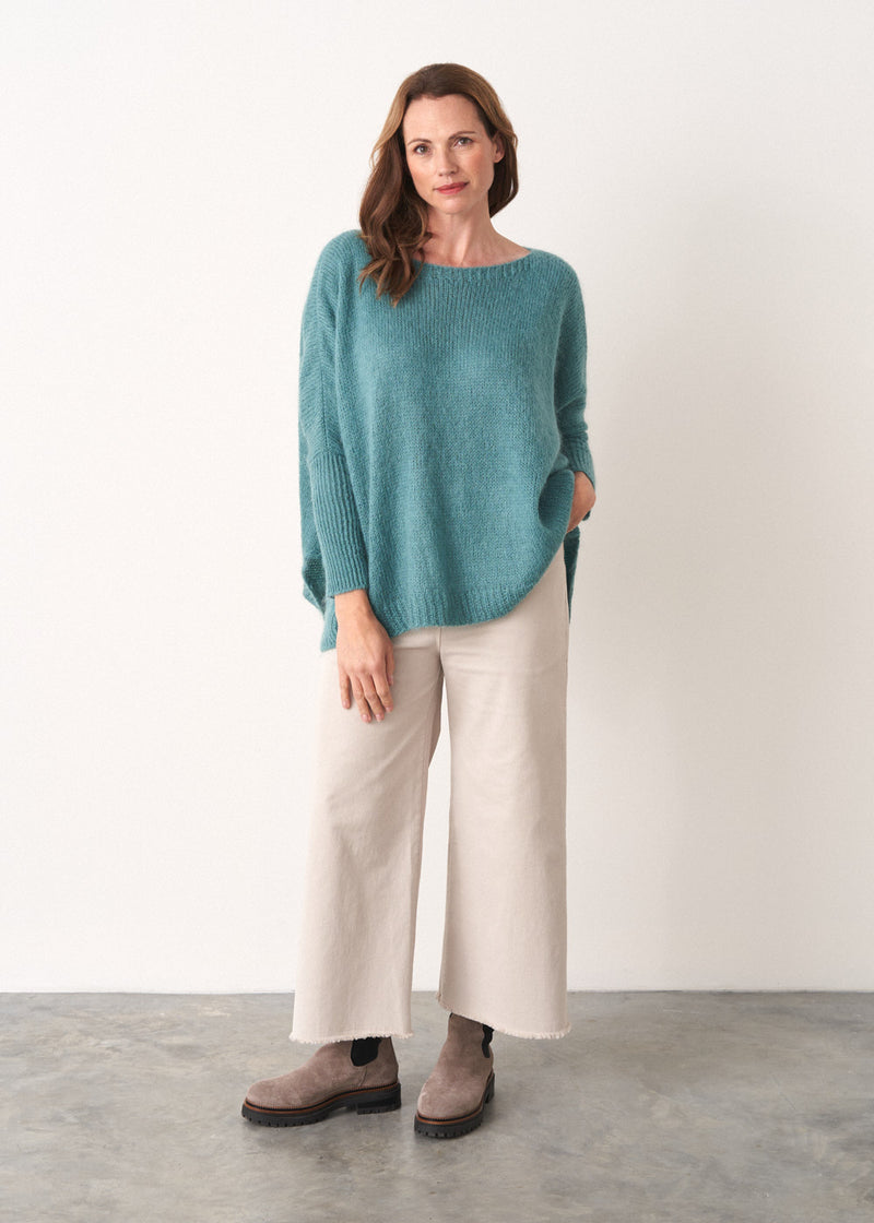 Aqua wool blend loose fit sweater