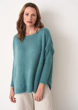 Aqua wool blend loose fit sweater