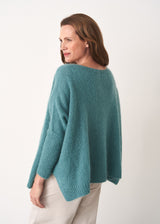 Aqua wool blend loose fit sweater