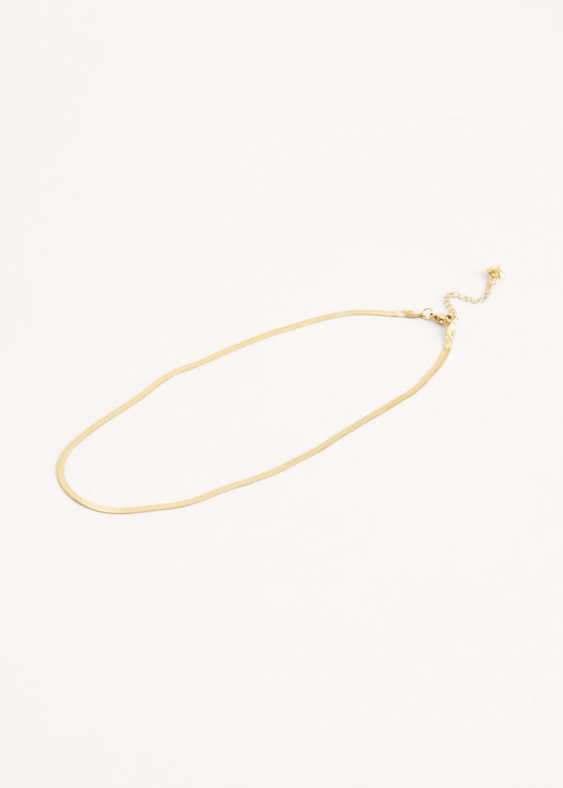 Gold simple chain necklace