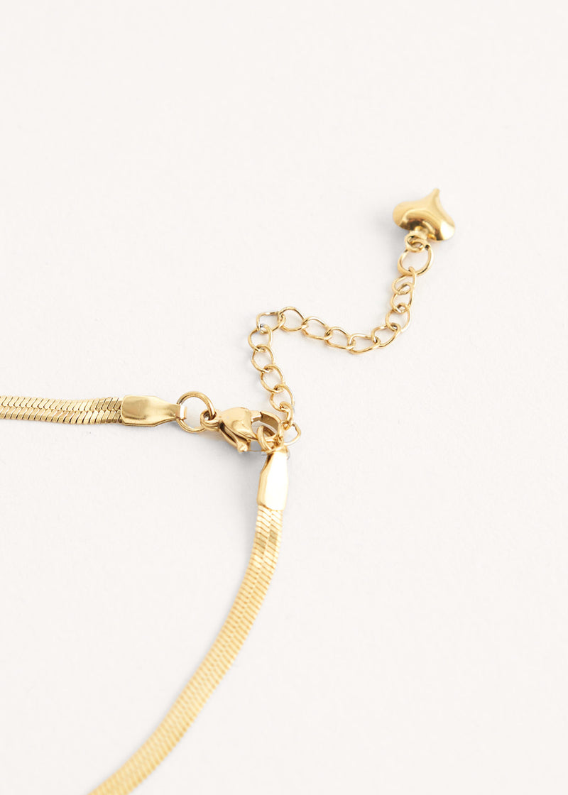 Gold simple chain necklace