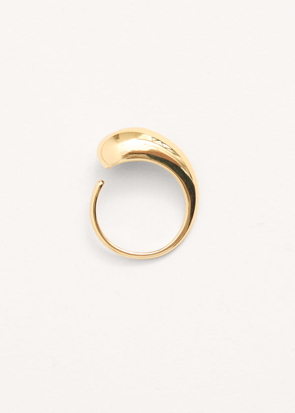 Gold swirl detail ring